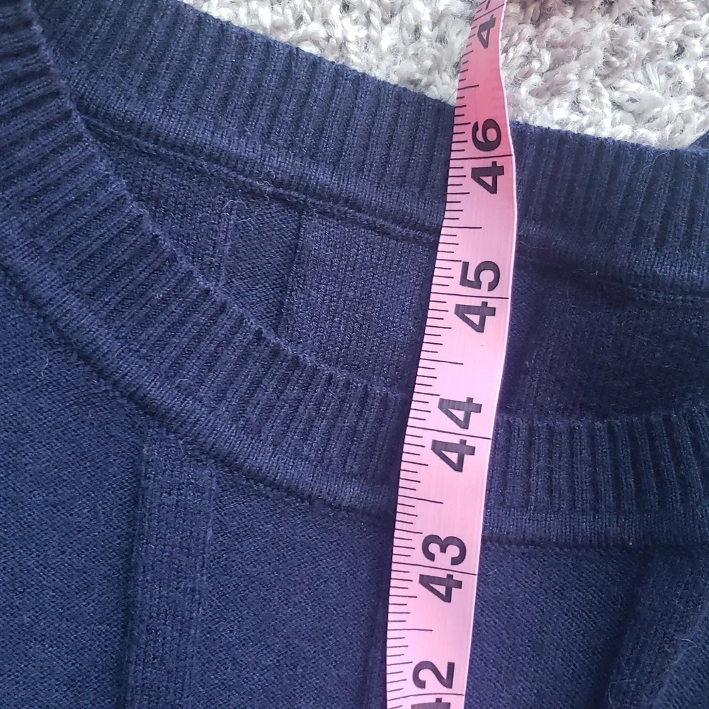 Women’s Navy Maxi Dress with Red-Green Waistband - Picture 14 of 15